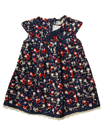 Robe corduroy marine - H&M - 18-24m