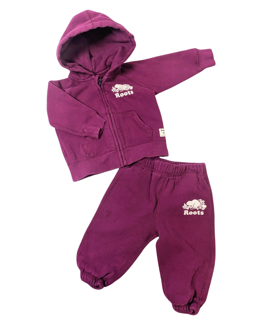 Purple jogging set - Roots - 6-12m