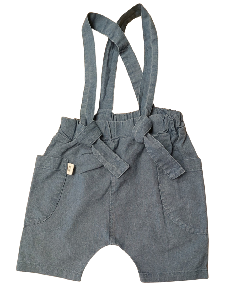 Blue overalls - Little Yogi - 12-24m