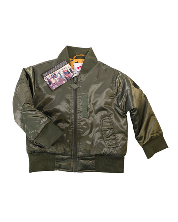 Forest green puffer bomber jacket - Appaman - 2T