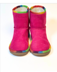Bright pink mid-season boots 12