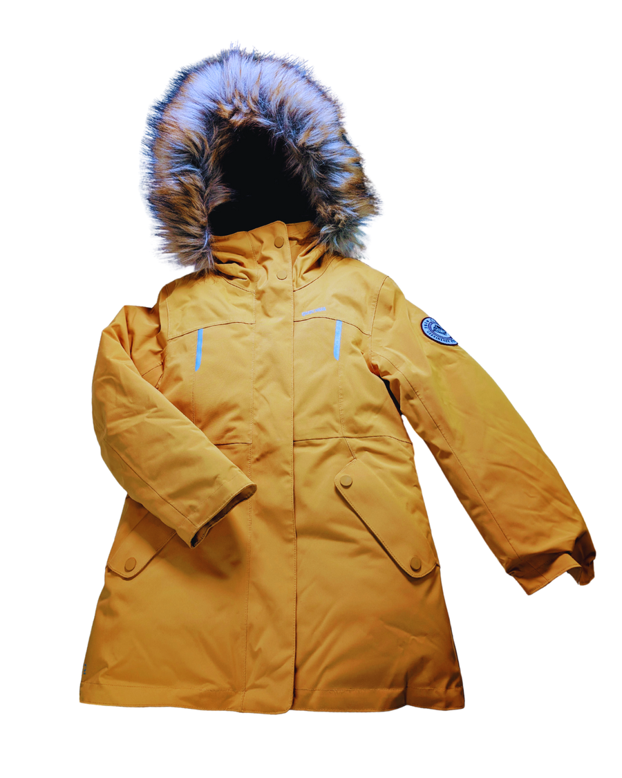 Manteau parka jaune - Quechua - 7-8 ans