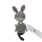 Peluche tricotée - Enfant lapin