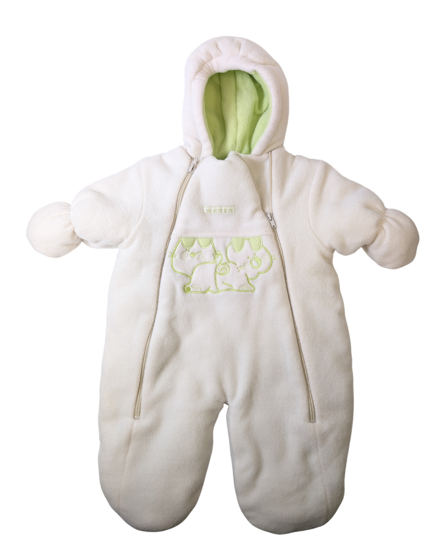 White Snowsuit - Baby Bell -6M