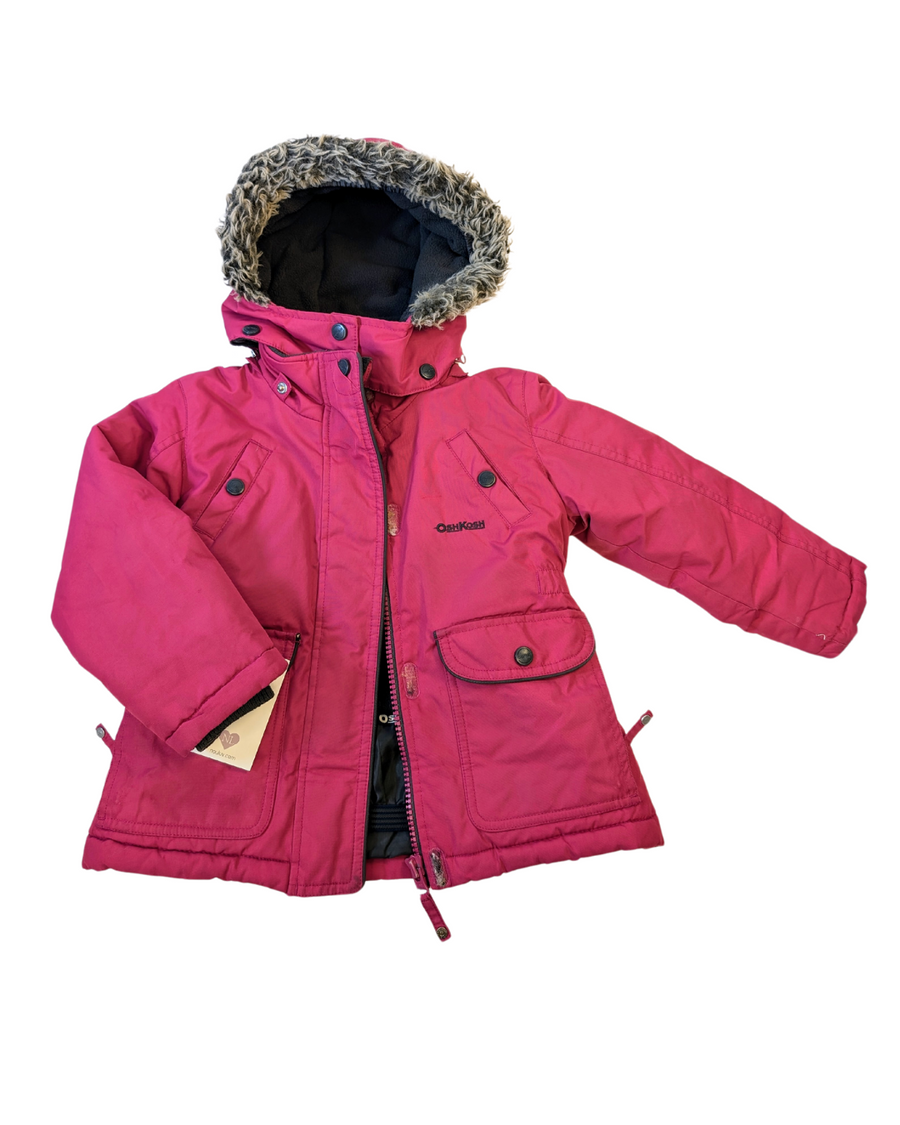 2 Piece Hot Pink Snowsuit - Oshkosh - Size 4