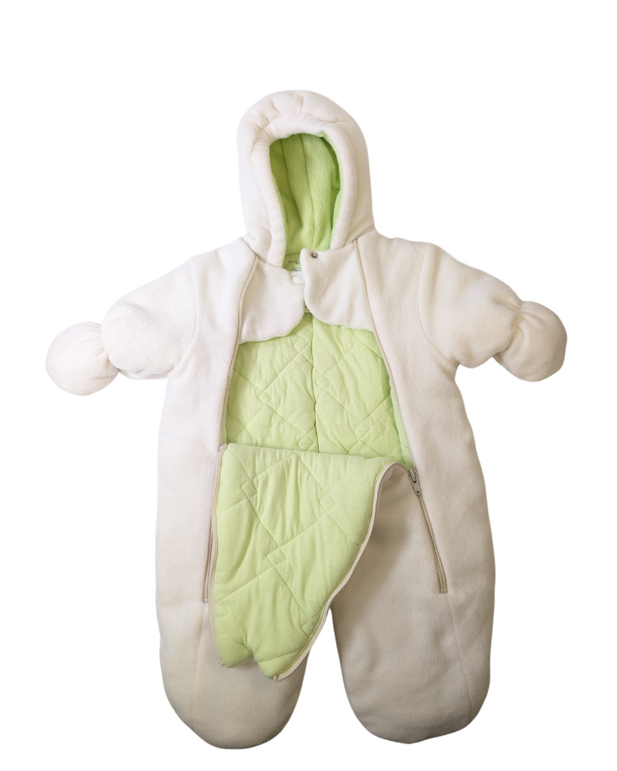 White Snowsuit - Baby Bell -6M