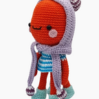 Knitted soft toy - Anita octopus