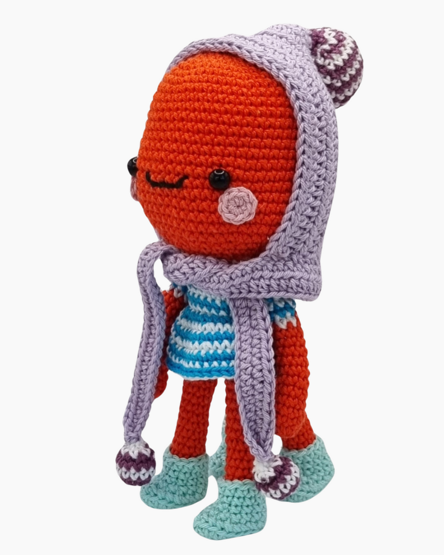Peluche tricotée - Anita octopus