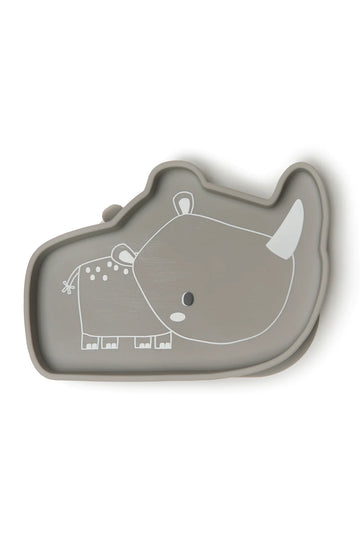 Silicone Snack Plate - Rhino