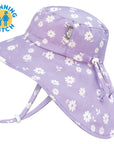 Cotton Adventure Hat - Purple Daisy