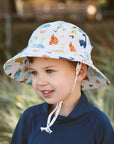 Cotton Bucket Hat - Dino Kids