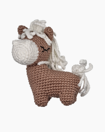 Peluche tricotée - Harper le cheval