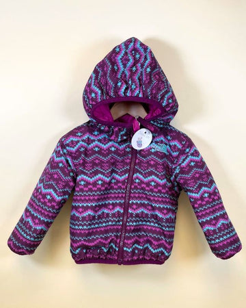Manteau hiver - The North Face - mauve reversible 6-12m