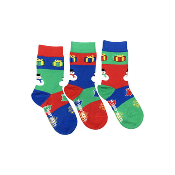 Kid's Socks - Ugly Christmas Snowman