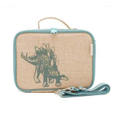 Lunch Bag - Green Stegosaurus