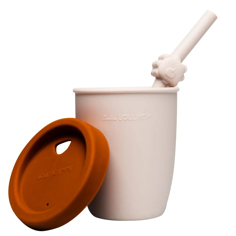 Silicone Cup with Straw