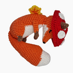 Knitted soft toy - Maple the fox