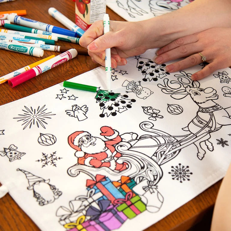 Coloring Placemats 12x18in - Christmas (2 sided)