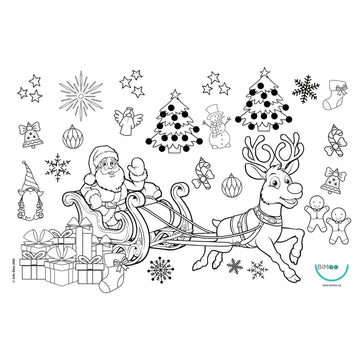 Coloring Placemats 12x18in - Christmas (2 sided)