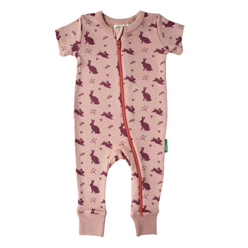 Pyjamas manches courtes - Lapins rose