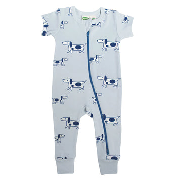 Pyjamas manches courtes - Chien bleu