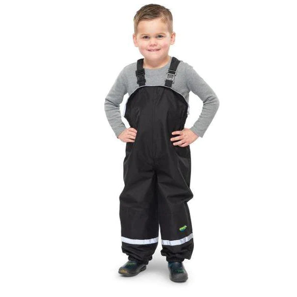 Rain pants with straps Black