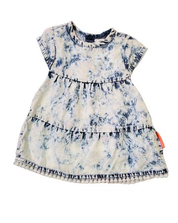 Noppies Baby - Blue-white dress 3M