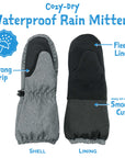 Cozy-Dry Waterproof Mittens - Dusty Pink