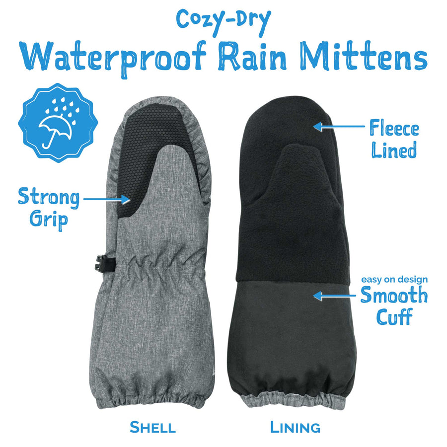 Cozy-Dry Waterproof Mittens - Minty Forest