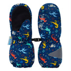 Cozy-Dry Waterproof Mittens - Space Dinos