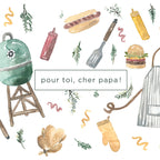 Greeting card - pour toi, cher papa !