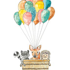 Greeting card - Hot air balloon