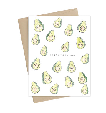 Carte de souhaits - Avocado pregnancy