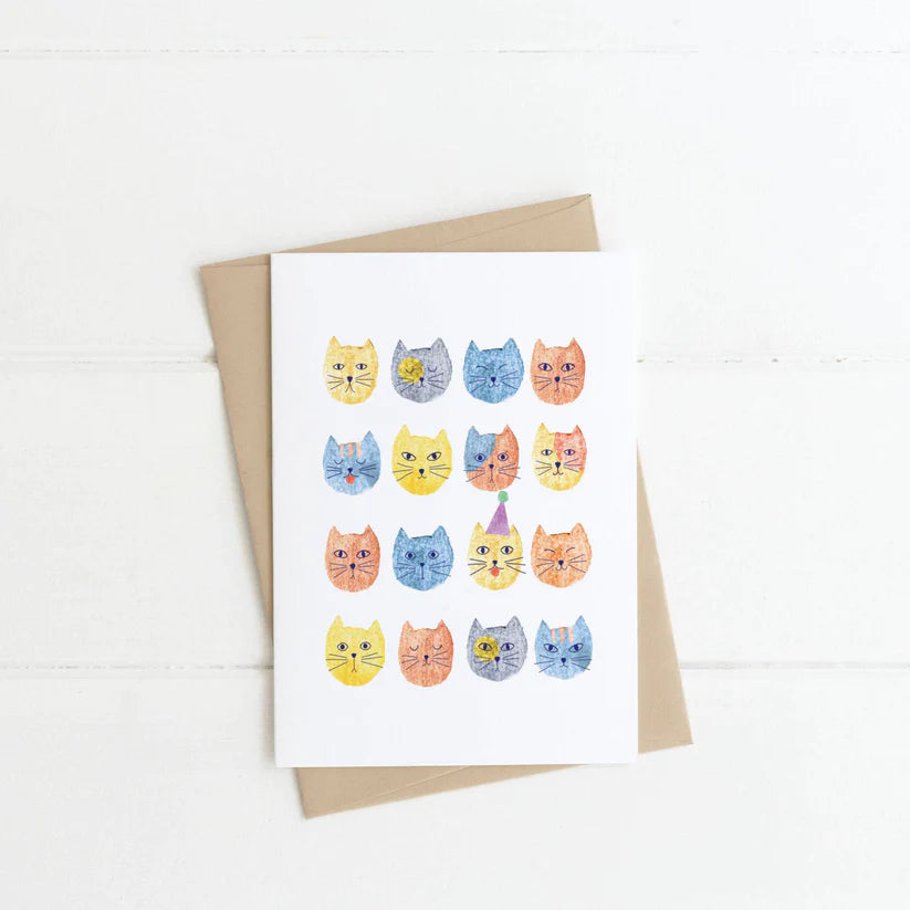 Greeting card - Birthday cats
