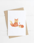 Greeting card - Mama fox