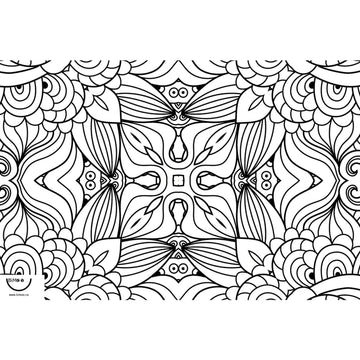 Coloring Placemats 12x18in - Mandala (2 sided)