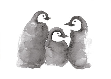 Carte de souhaits - Pingouins