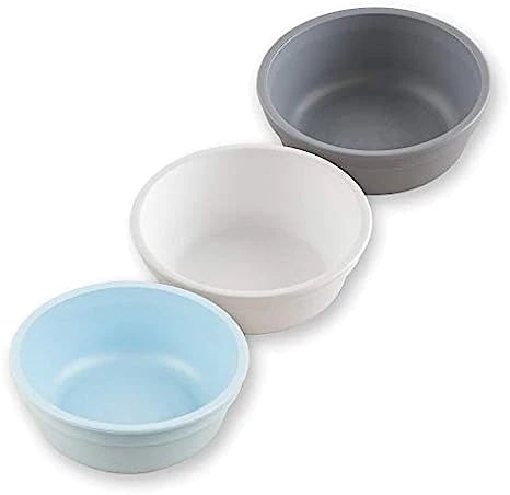 Bowls (3pk) - Pale Blue, White, Grey