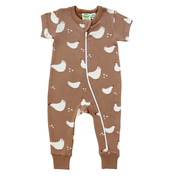 Short Sleeve Pajamas - Chickens