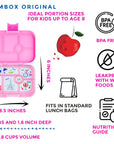 Bento Original 6 compartiments - Rose/Paris