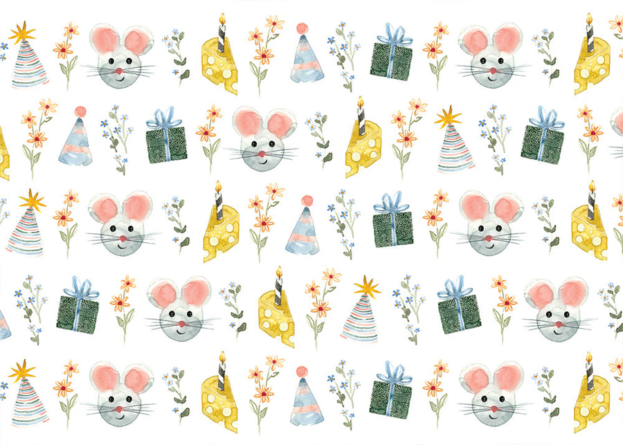 Greeting card - Party mouse