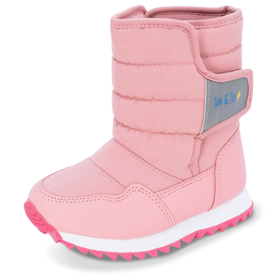 Tall Puffy Boots - Dusty Pink