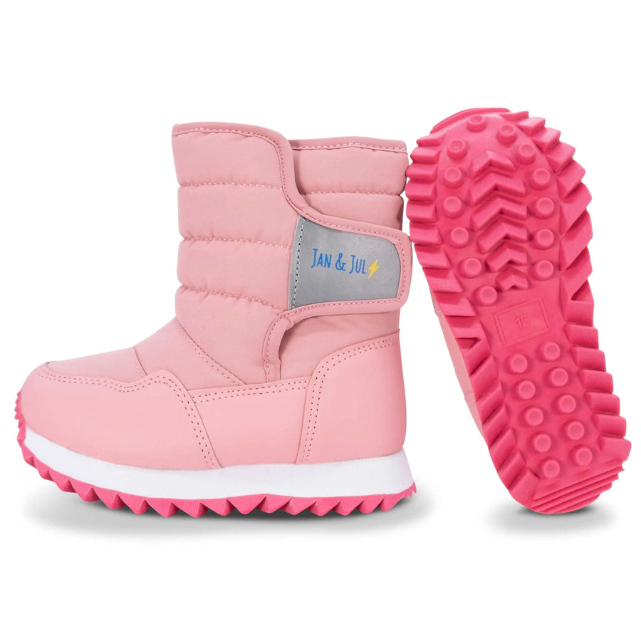 Tall Puffy Boots - Dusty Pink