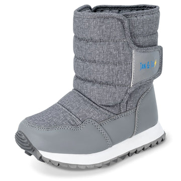 Tall Puffy Boots - Heather Grey