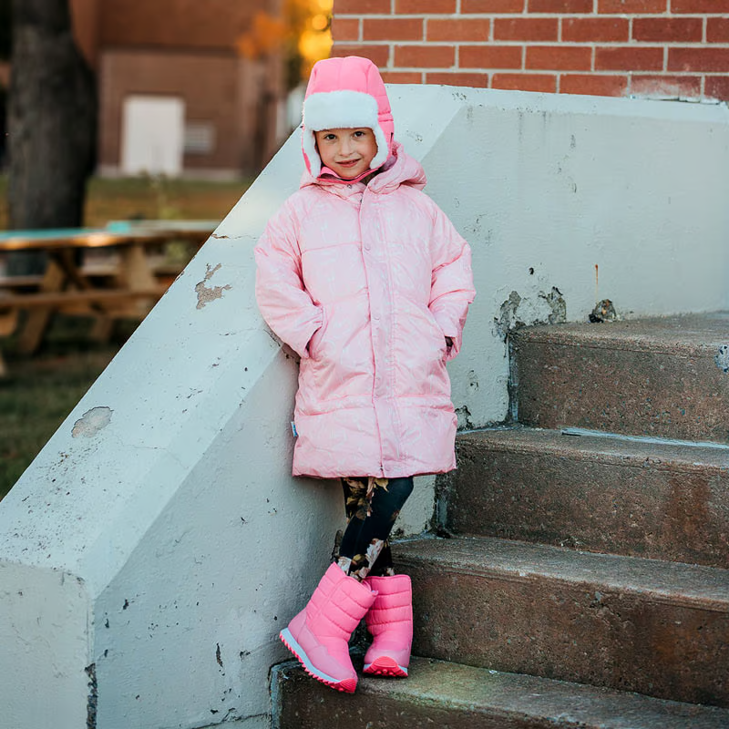 Tall Puffy Boots - Watermelon Pink