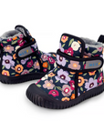 Short insulated boots - Winter Flowers