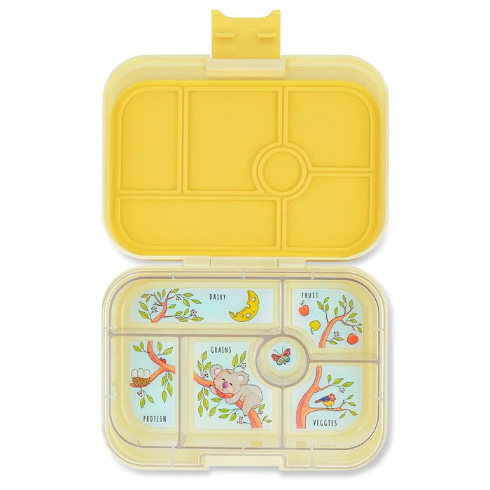 Bento Original 6 compartiments - Jaune/Koala