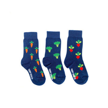 Kid's Socks - Ages 1-2 - Veggies
