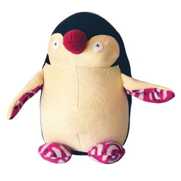 Pingouin peluche en laine recyclé