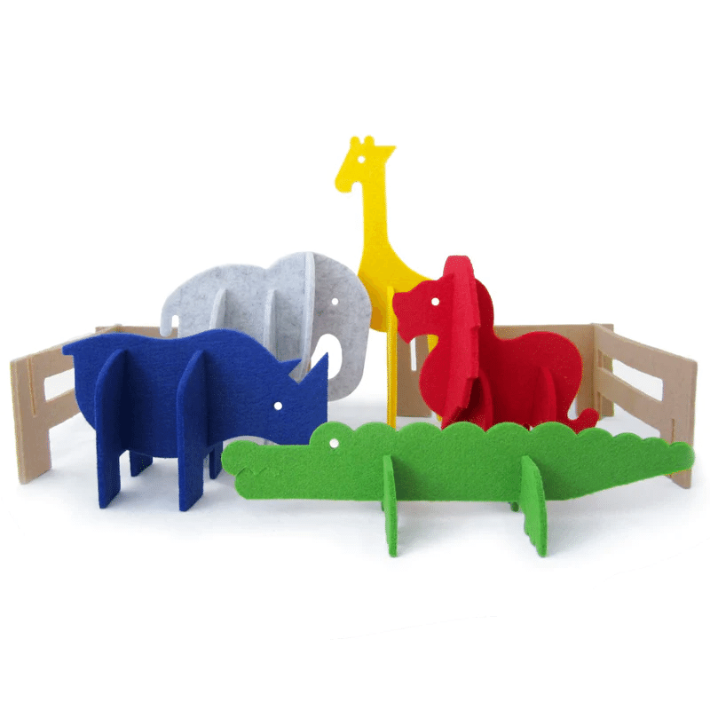 3D felt puzzle - Zoo
